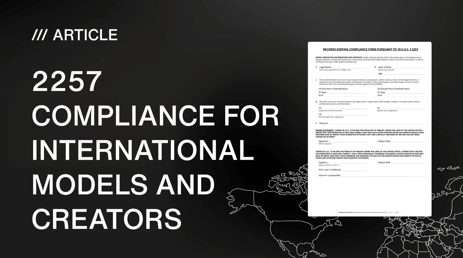 2257 Compliance for International Models and Creators
