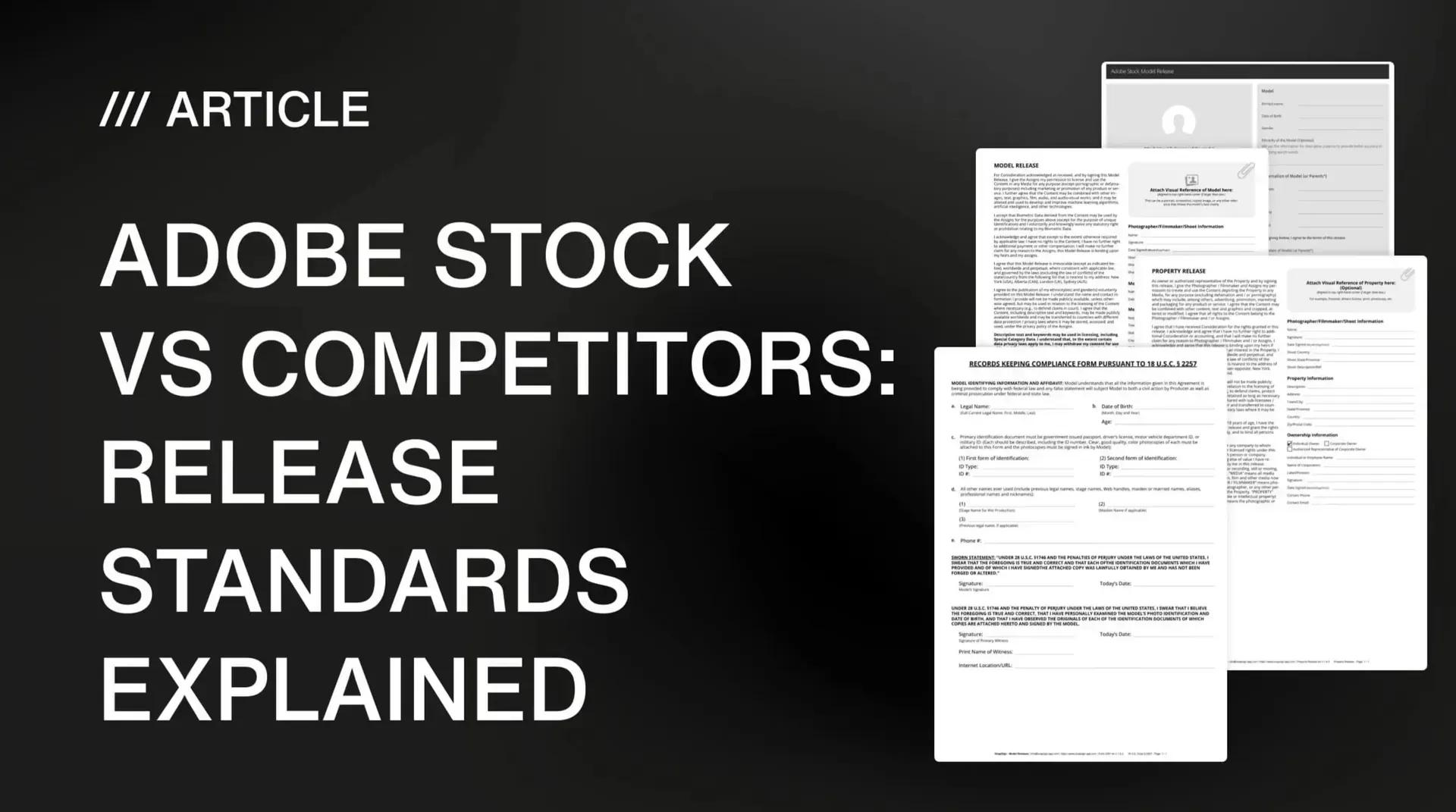 Adobe Stock vs Competitors: Release Standards Explained